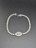 Sterling Silver 925 Bracelet - Evil Eye