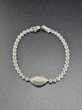 Sterling Silver 925 Bracelet - Evil Eye