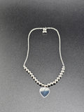Sterling Silver 925 Bolo Bracelet - Heart