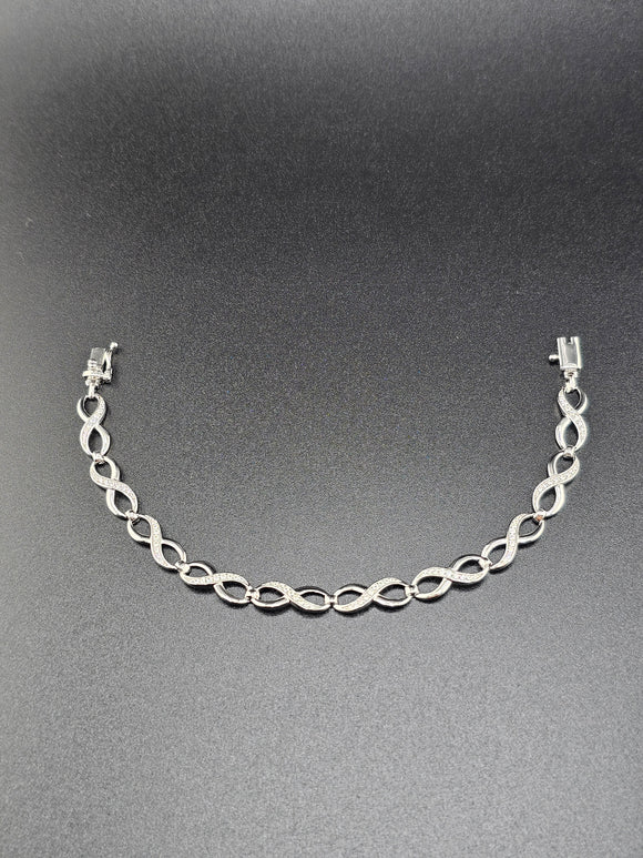 Sterling Silver 925 Bracelet - Infinity