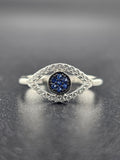 Sterling Silver 925 Ring - Evil Eye