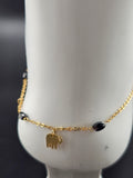 14K Gold Anklet - Elephants