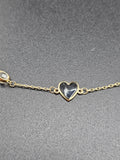 14k Gold Bracelet - Hearts