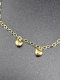 14k Gold Bracelet - Hearts
