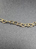 14k Gold Bracelet - Hearts