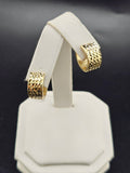 14K Gold Earrings - Huggie Hoops
