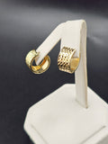 14K Gold Earrings - Huggie Hoops