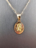 14k Gold Chain w/Pendant - Virgin Mary