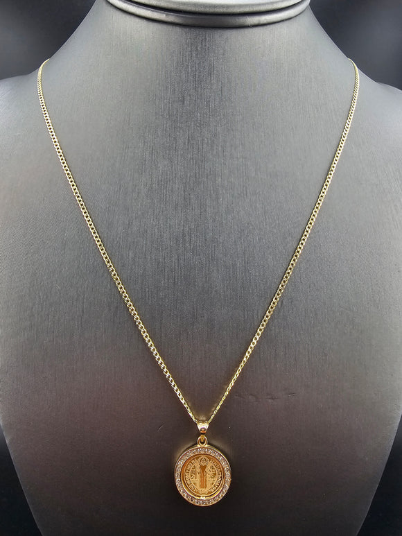 14k Gold Chain w/Pendant - San Benito