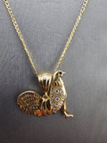 14k Gold Chain w/Pendant - Rooster