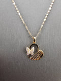 14k Gold Chain w/Pendant - Heart