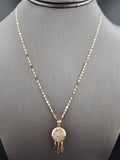 14k Gold Chain w/Pendant - Dream Catcher