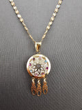 14k Gold Chain w/Pendant - Dream Catcher