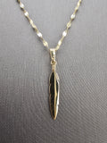 14k Gold Chain w/Pendant - Feather