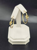 14K Gold Earrings - Huggie Hoops