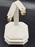14K Gold Earrings - Huggie Hoops