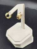 14K Gold Earrings - Huggie Hoops