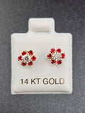 14K Gold Earrings - Flower