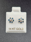 14K Gold Earrings - Flower