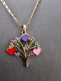 14k Gold Chain w/Pendant - Tree