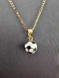 14k Gold Chain w/Pendant - Soccer ball