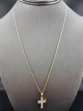 14k Gold Chain w/Pendant - Cross