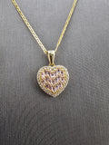 14k Gold Chain w/Pendant - Heart