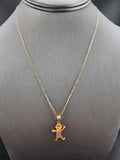 14k Gold Chain w/Pendant - Child