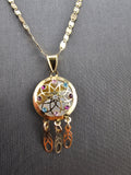 14k Gold Chain w/Pendant - Dream Catcher
