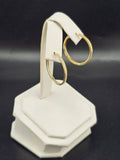 14K Gold Earrings - Huggie Hoops