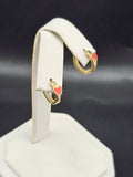 14K Gold Earrings - Huggie Hoops