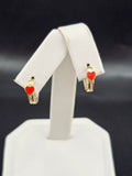 14K Gold Earrings - Huggie Hoops