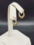 14K Gold Earrings - Huggie Hoops