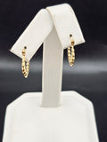 14K Gold Earrings - Huggie Hoops