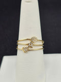 14K Gold Ring - Heart & Star