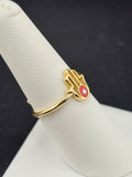 14K Gold Ring - Hamsa Hand