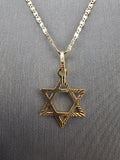 14k Gold Chain w/Pendant - Star of David