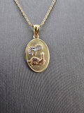 14k Gold Chain w/Pendant - Baptism