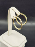 14K Gold Earrings - Huggie Hoops