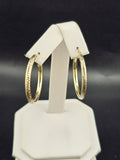 14K Gold Earrings - Huggie Hoops