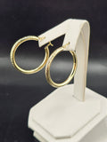 14K Gold Earrings - Huggie Hoops