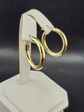 14K Gold Earrings - Huggie Hoops