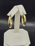 14K Gold Earrings - Huggie Hoops