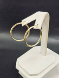 14K Gold Earrings - Huggie Hoops