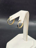 14K Gold Earrings - Huggie Hoops