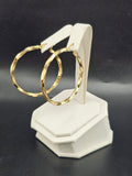 14K Gold Earrings - Huggie Hoops