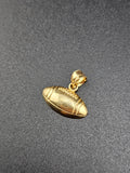 14k Gold Pendant - Football