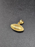 14k Gold Pendant - Football