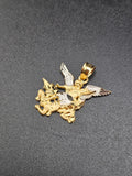 14k Gold Pendant - Saint Michael Archangel & the Devil