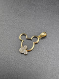 14k Gold Pendant - Mouse